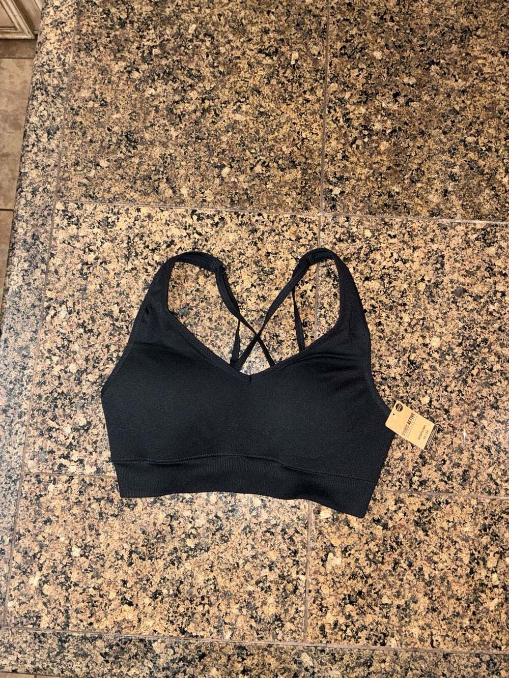 PINK Active Seamless Air Sports Bra XS Black